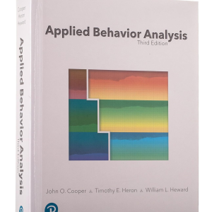 Applied Behavior Analysis third edition textbook PDF cover with colorful data visualization chart