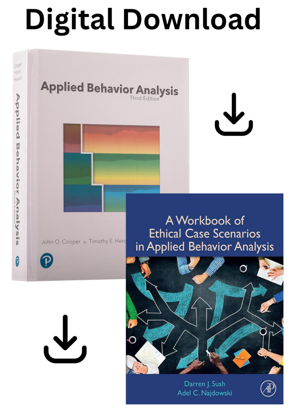 Applied Behavior Analysis third edition textbook bundle PDF cover with colorful data visualization chart